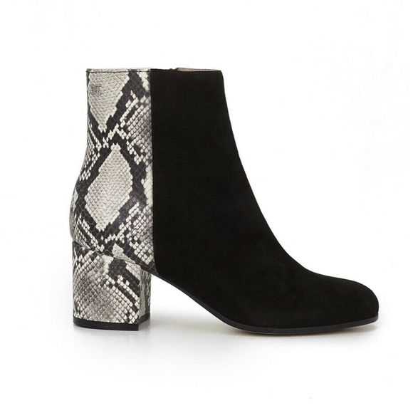 snakeskin booties sam edelman